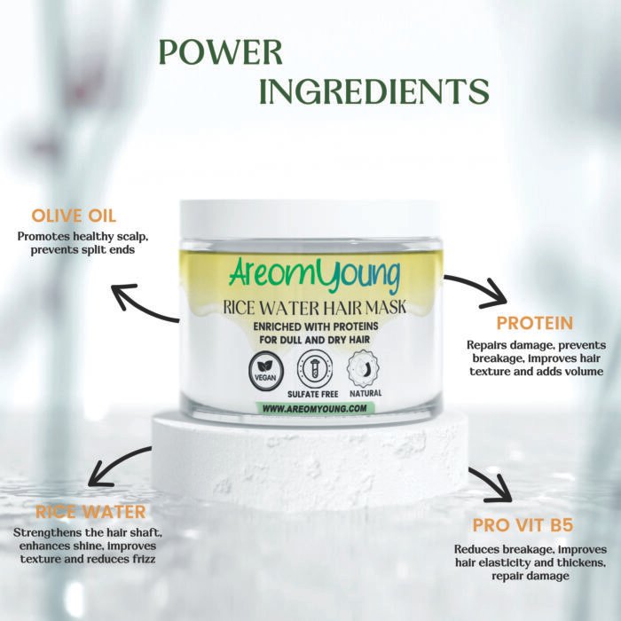 RICE WATER NOURISHING HAIR MASK - Image 3