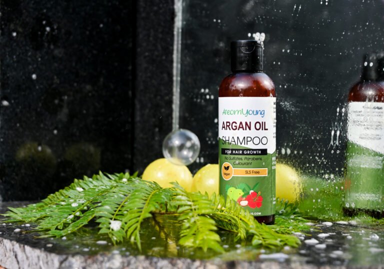 Areomyoung Argan Oil Shampoo – Natural Hair Growth & Strengthening Shampoo with Amla and Bhringraj