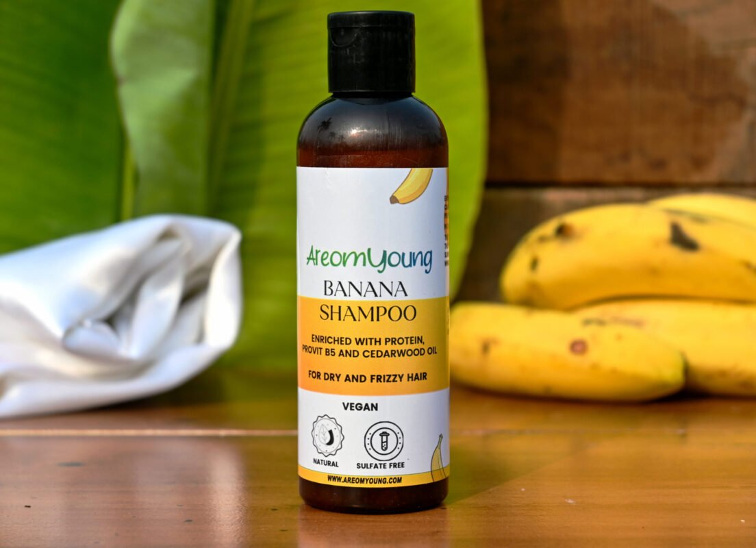 Areomyoung Banana Shampoo – Natural Moisturizing Hair Cleanser