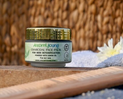 Areomyoung Charcoal Face Pack – Detoxifying Mask with Activated Charcoal, Neem, and Lemon Oil