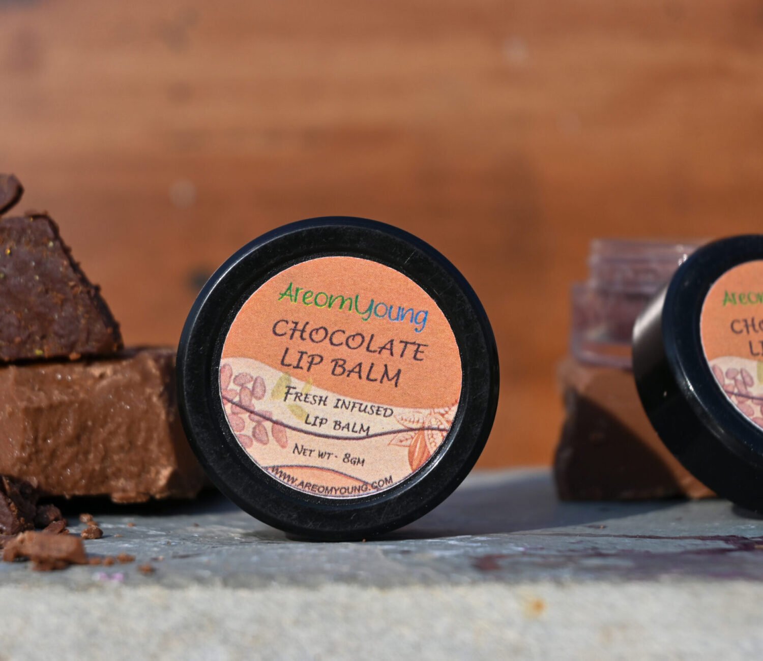 Areomyoung Chocolate Lip Balm – Cocoa Butter Hydrating Lip Care