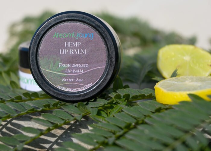 Areomyoung Hemp Lip Balm with hemp seed oil and lemon essence