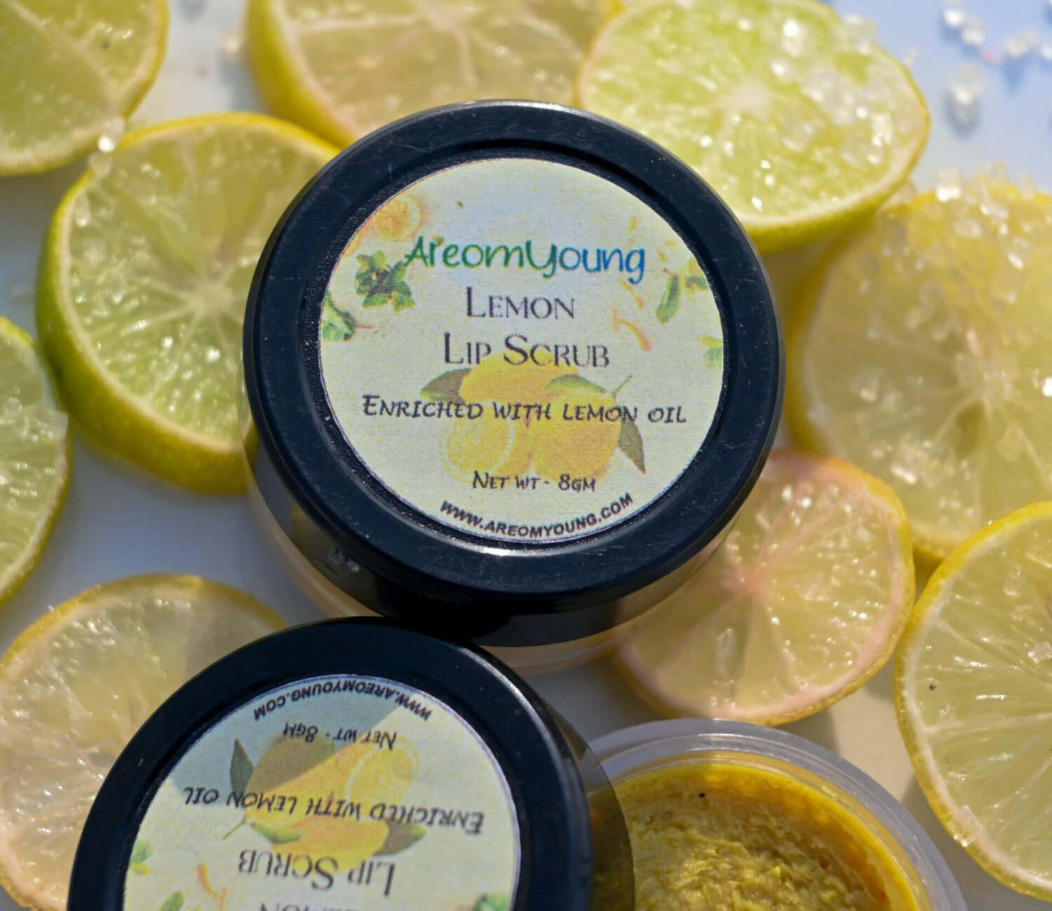 Areomyoung Lemon Lip Scrub with lemon essence for smooth and radiant lips