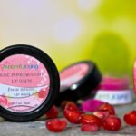 Areomyoung Rose Pomegranate Lip Balm with rose and pomegranate extracts for soft hydrated lips