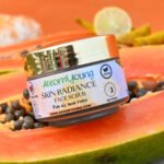 Skin radiance face scrub with walnut, papaya, and turmeric for glowing skin